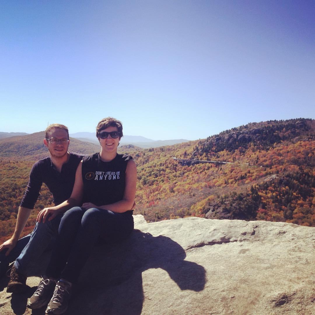 Hiking on Rough Ridge.