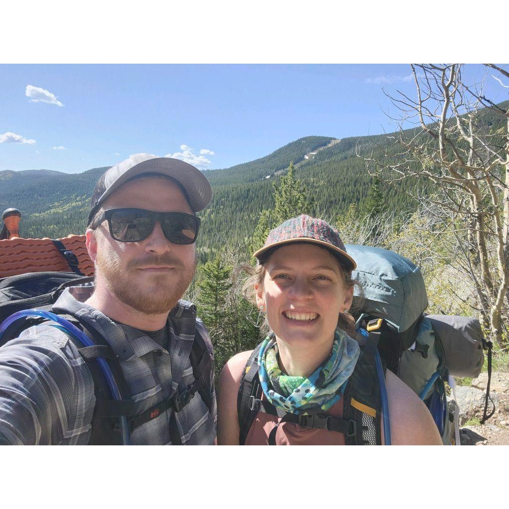 Our first backpacking trip together, and Cassie's first ever.