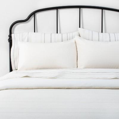 Textured Stripe Comforter & Sham Set - Hearth & Hand™ with Magnolia - Full/Queen - Taupe