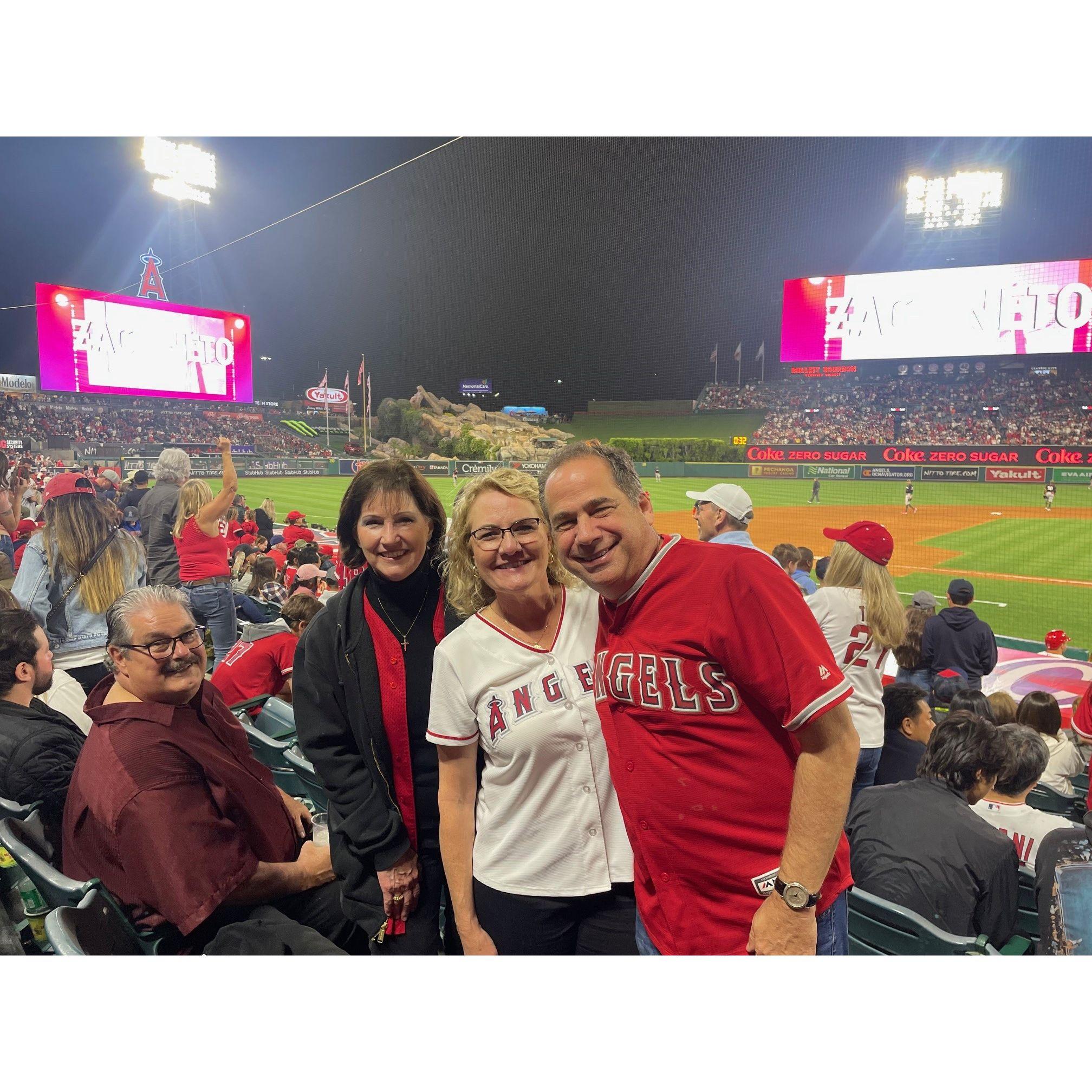 Love going to Angels games with friends and family!
