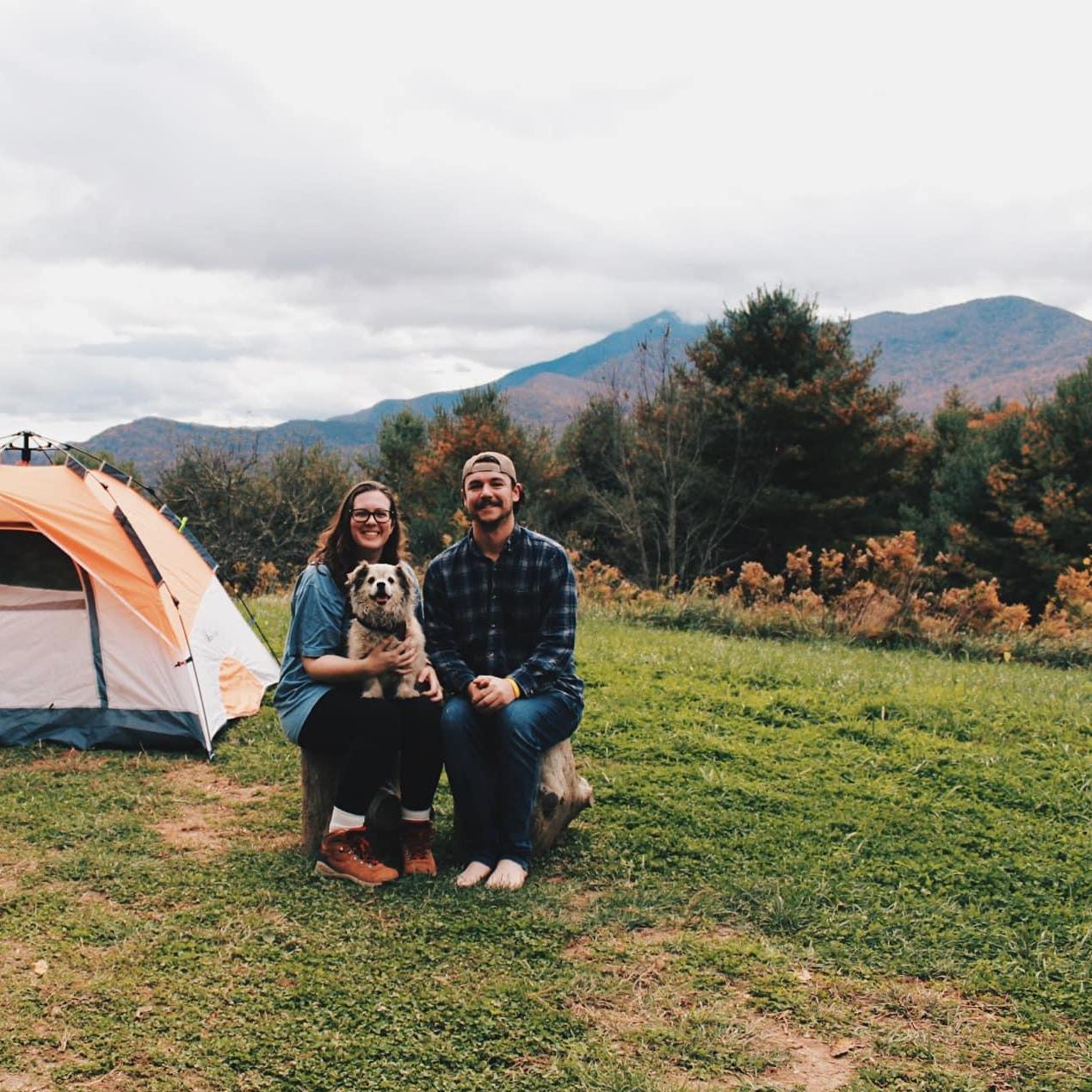 First family camping trip