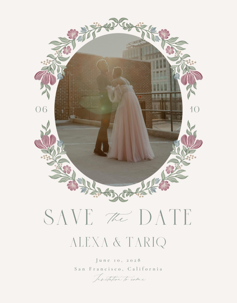 Mirelia Photo | Light Oatmeal | Zola Save The Dates