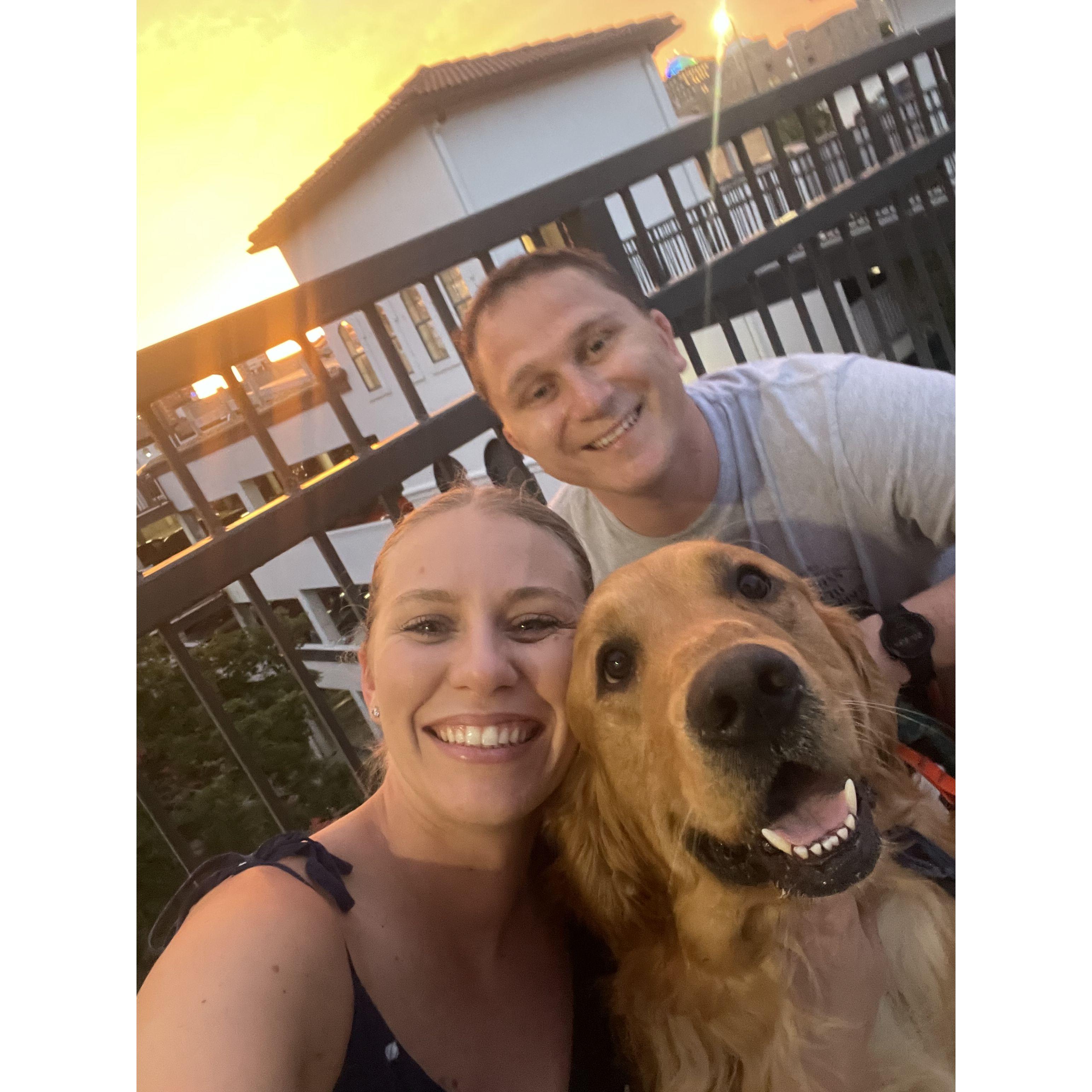 Happiest with our dog!