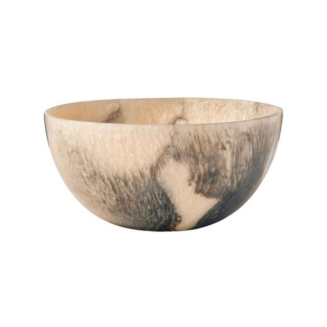 Godinger Lucente Resin Matte Limestone Salad Bowl