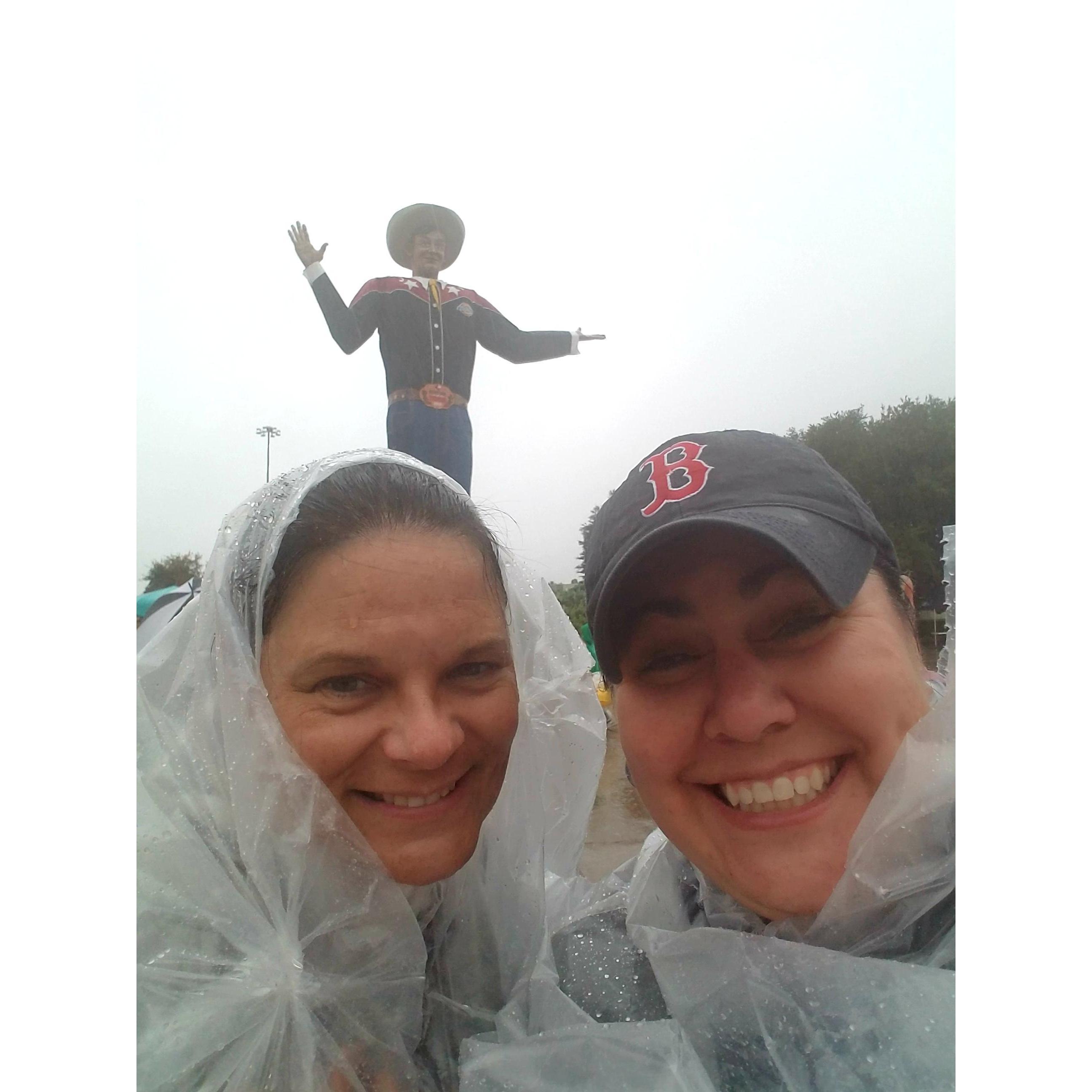 State Fair of Texas. The first time we go together and it pours on us. But we still had a blast.