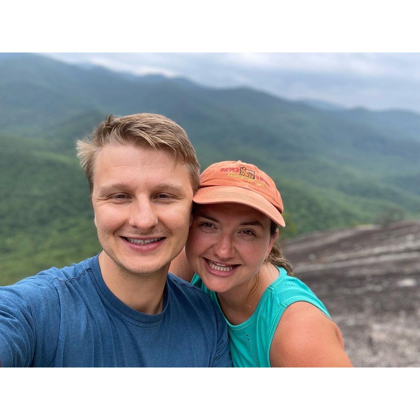 We took this picture at the end of our first vacation together to Charleston, South Carolina.