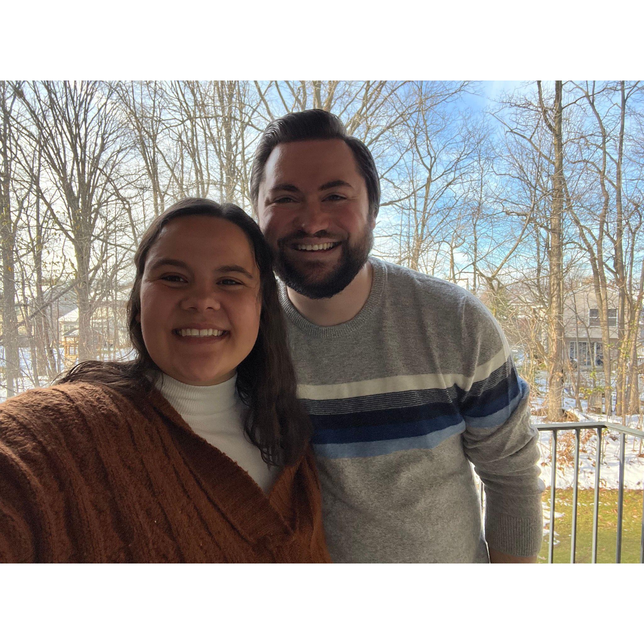 First Thanksgiving together as an engaged couple!