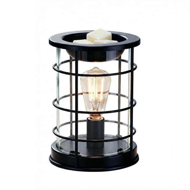 Threeight Electric Candle Wax Melt Warmer with Edison Bulb,Fragrance Warmer for Scented Wax,Vintage Home Decor & Gift