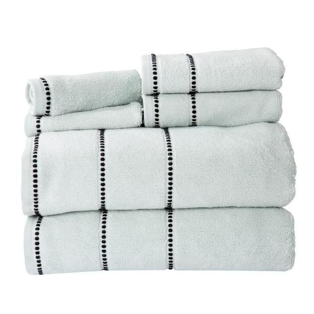 Solid Bath Towels And Washcloths 6pc Seafoam - Yorkshire Home