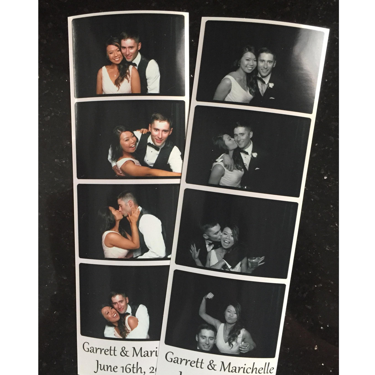 Photobooth fun at Garret & Marichelle's wedding