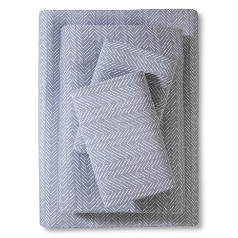 Jersey Sheet Set Prints (Queen) Gray - Room Essentials™
