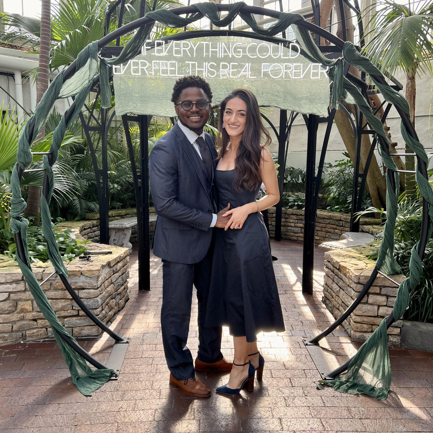 The moment we took over the altar at our friends' wedding.
