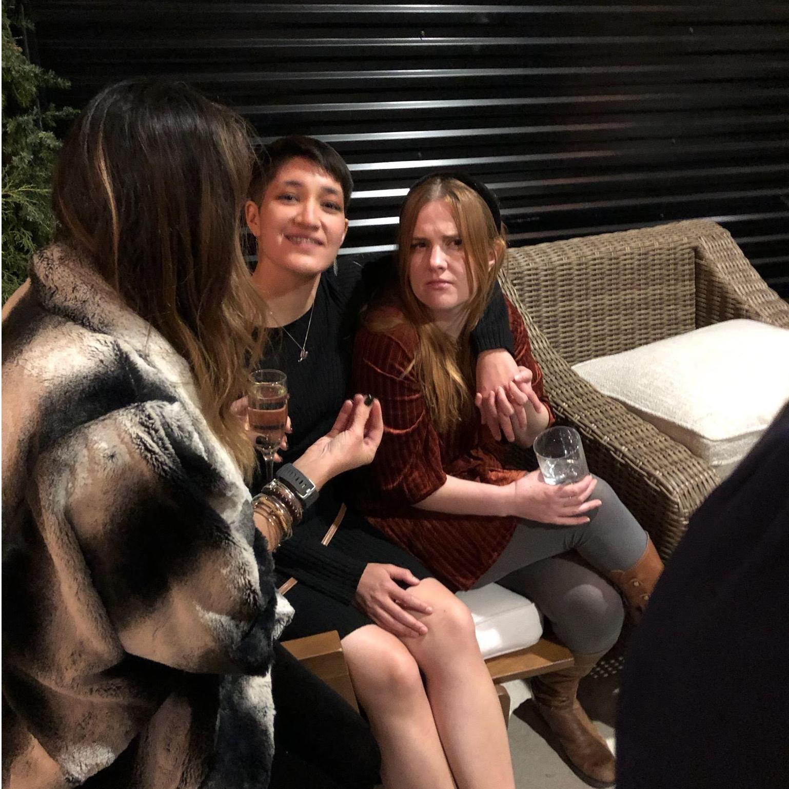 The 2019 company Holiday party finally led us to confess our feelings for one another.
Photo credit to Dan for capturing this pivotal moment.