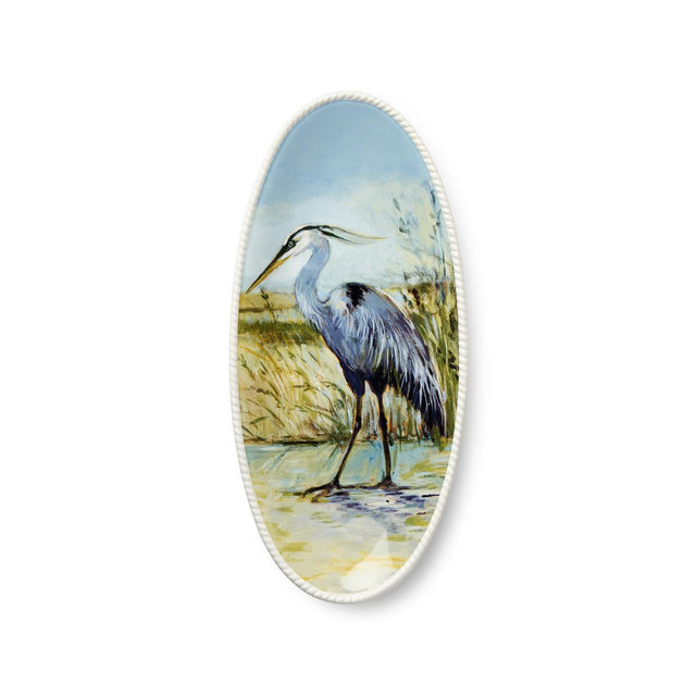 Certified International Coastal Birds Fish Platter