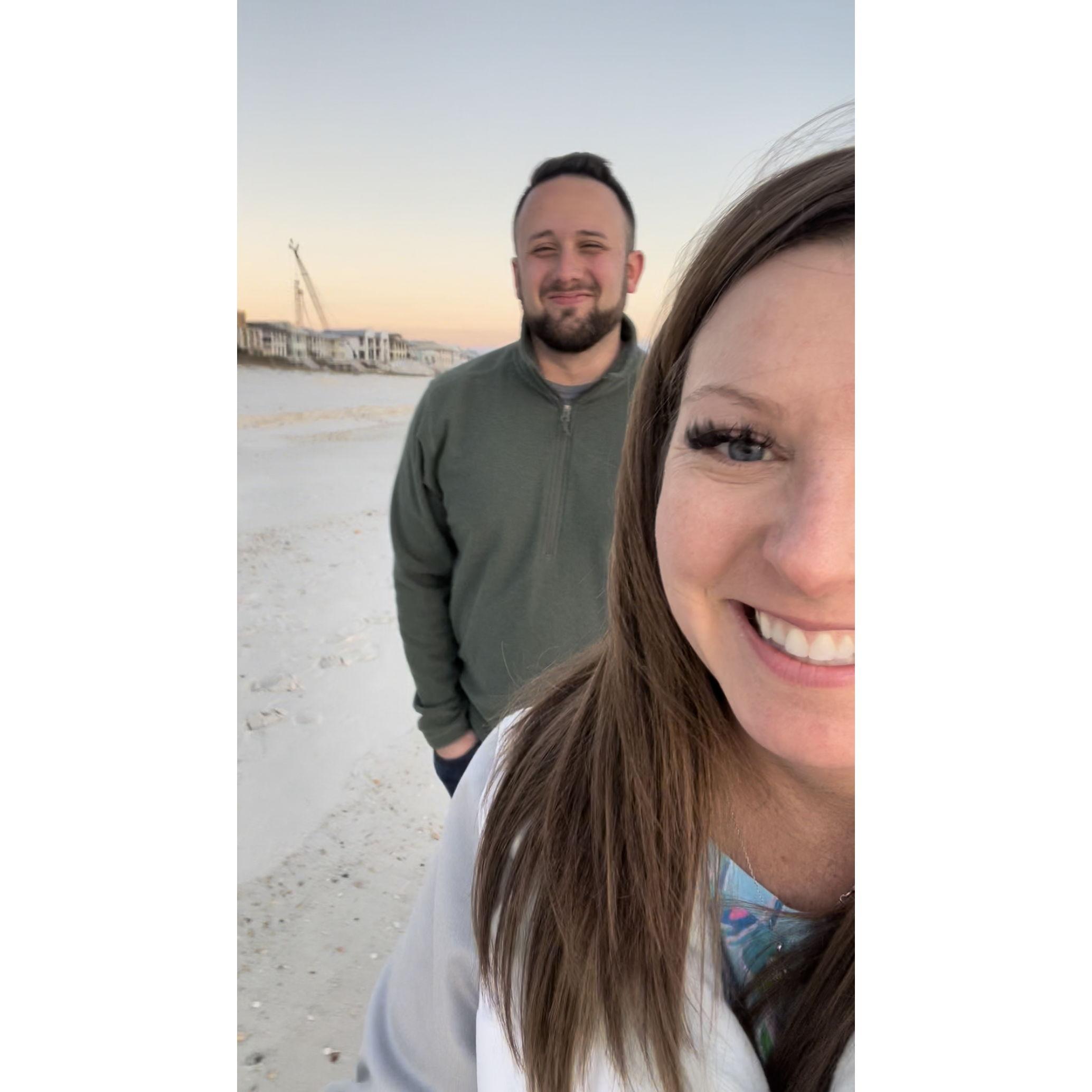 Sunset beach walk in Carillon 2022