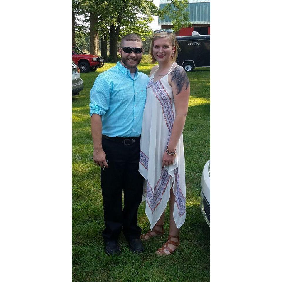 Our first wedding together