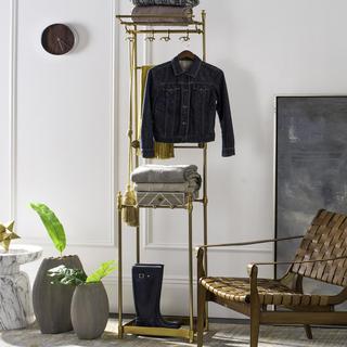 Tenley 4-Hook Coat Rack With Umbrella Stand