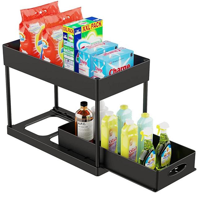 Mantello Bathroom Organizer Countertop- Make Up Organizers and Storage- Bathroom  Counter Organizer and Skin Care Organizer, Makeup Organizer for Vanity-  Black Matte Black