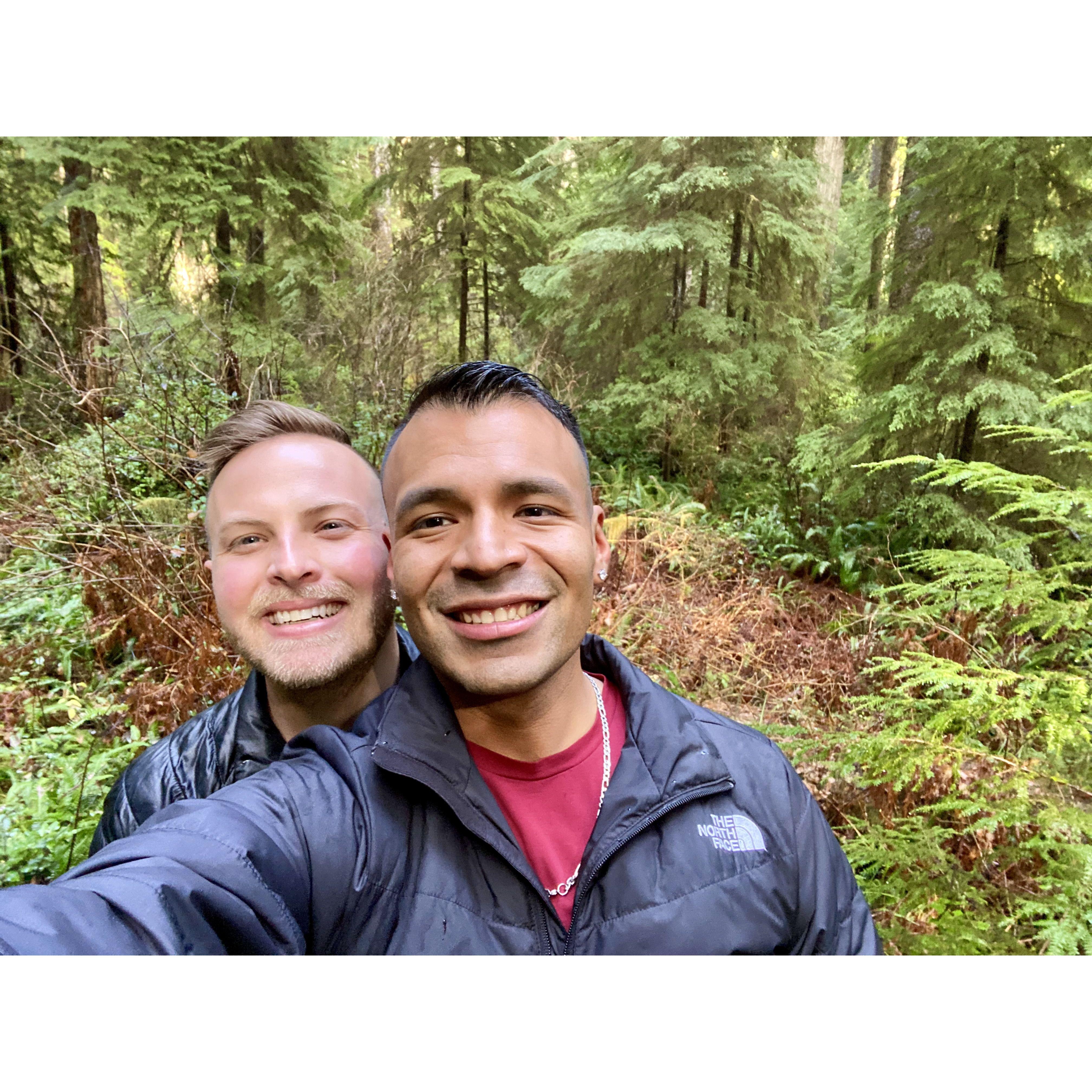 Valentine's Day Hiking Redwood National Park, Eureka, CA