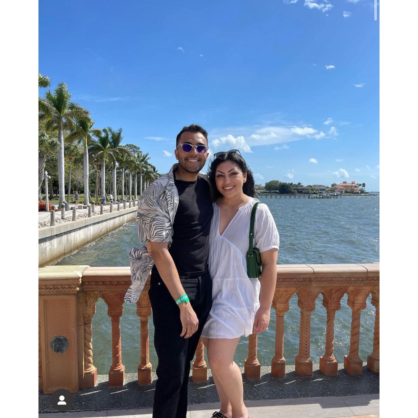 visiting Puja's parents in Sarasota, Florida, and wishing we could bring some sun back to Chicago