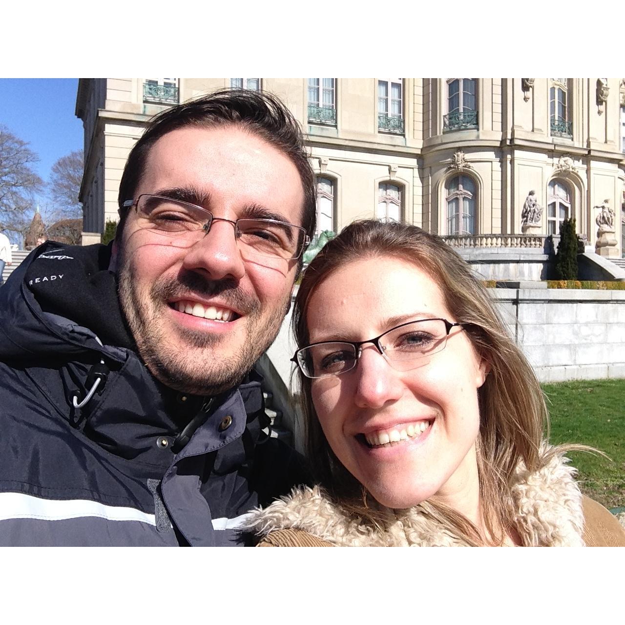 At Mary's very favorite mansion, The Elms, Newport Rhode Island.