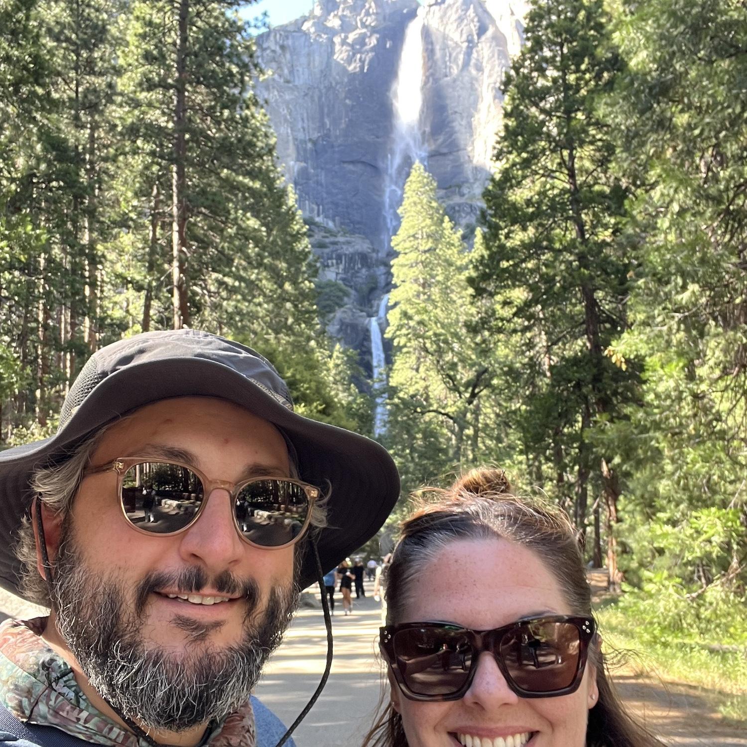 Yosemite Falls.  Anniversary / proposal trip.
