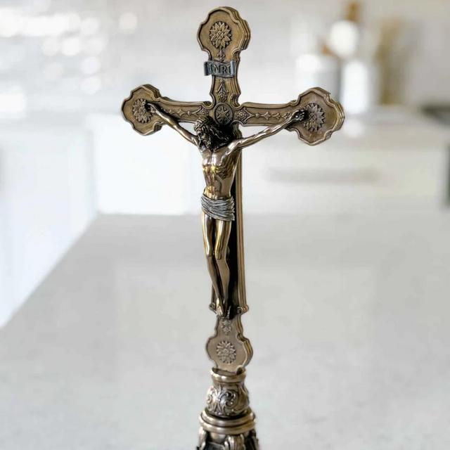 Standing Crucifix - Bronze