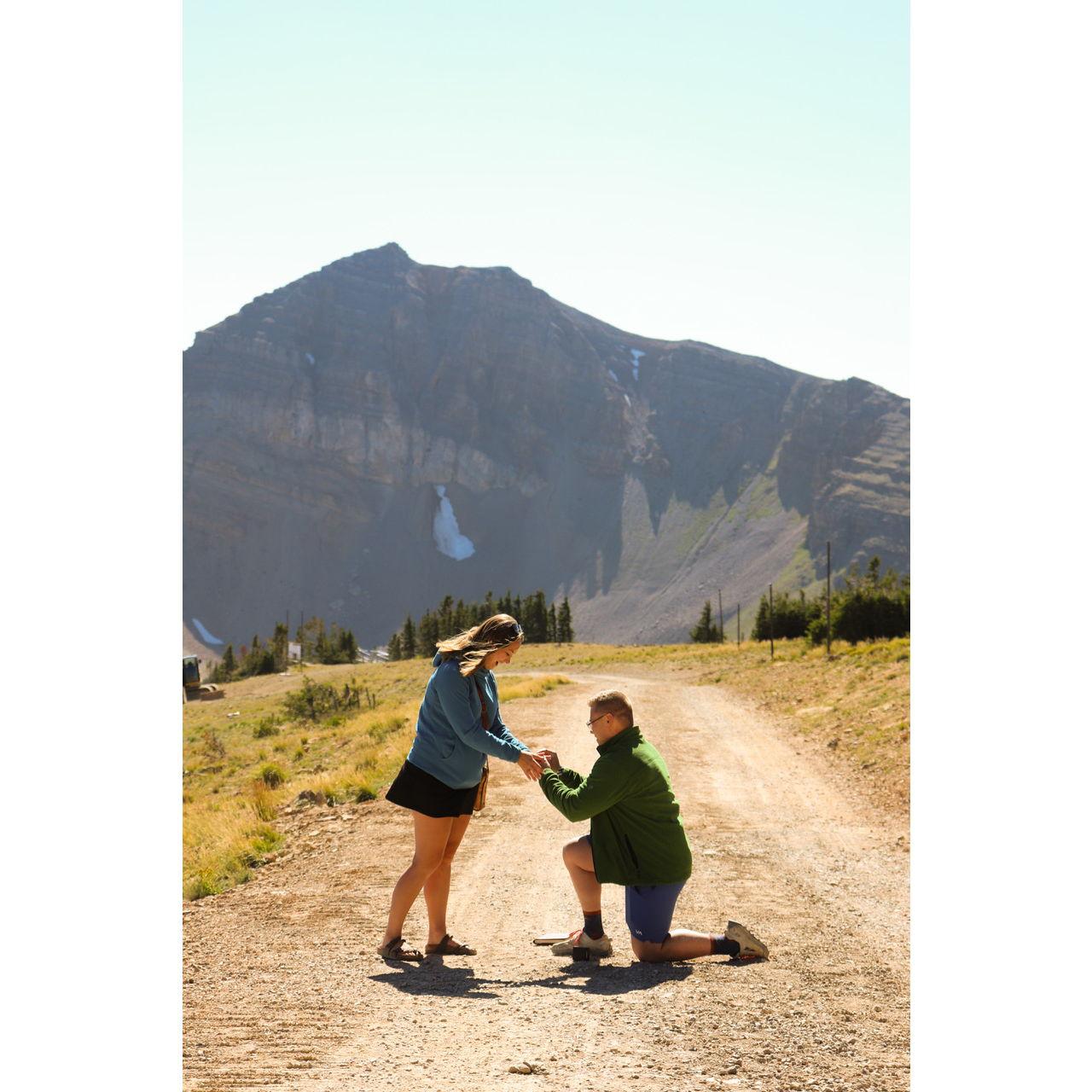 The proposal atop Jackson Hole Resort