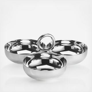 Vertigo Silver Plated 3-Part Cocktail Server