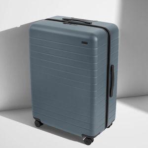 Shop Large & Checked Suitcases in Coastal Blue | Away