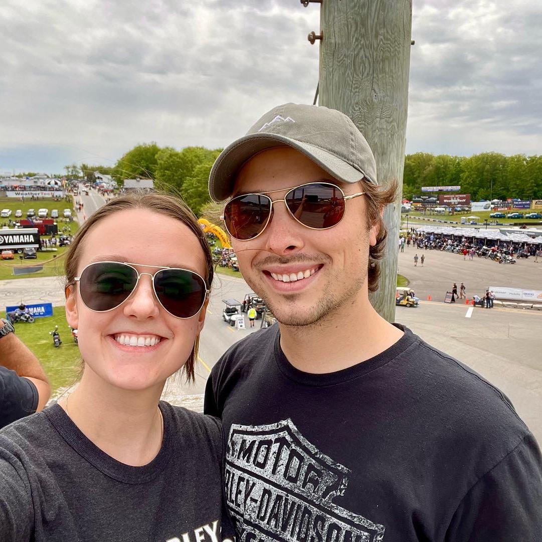 King of the Baggers motorcycle race in Elkhart Lake, WI (Harley-Davidson took 1st place 😉 )