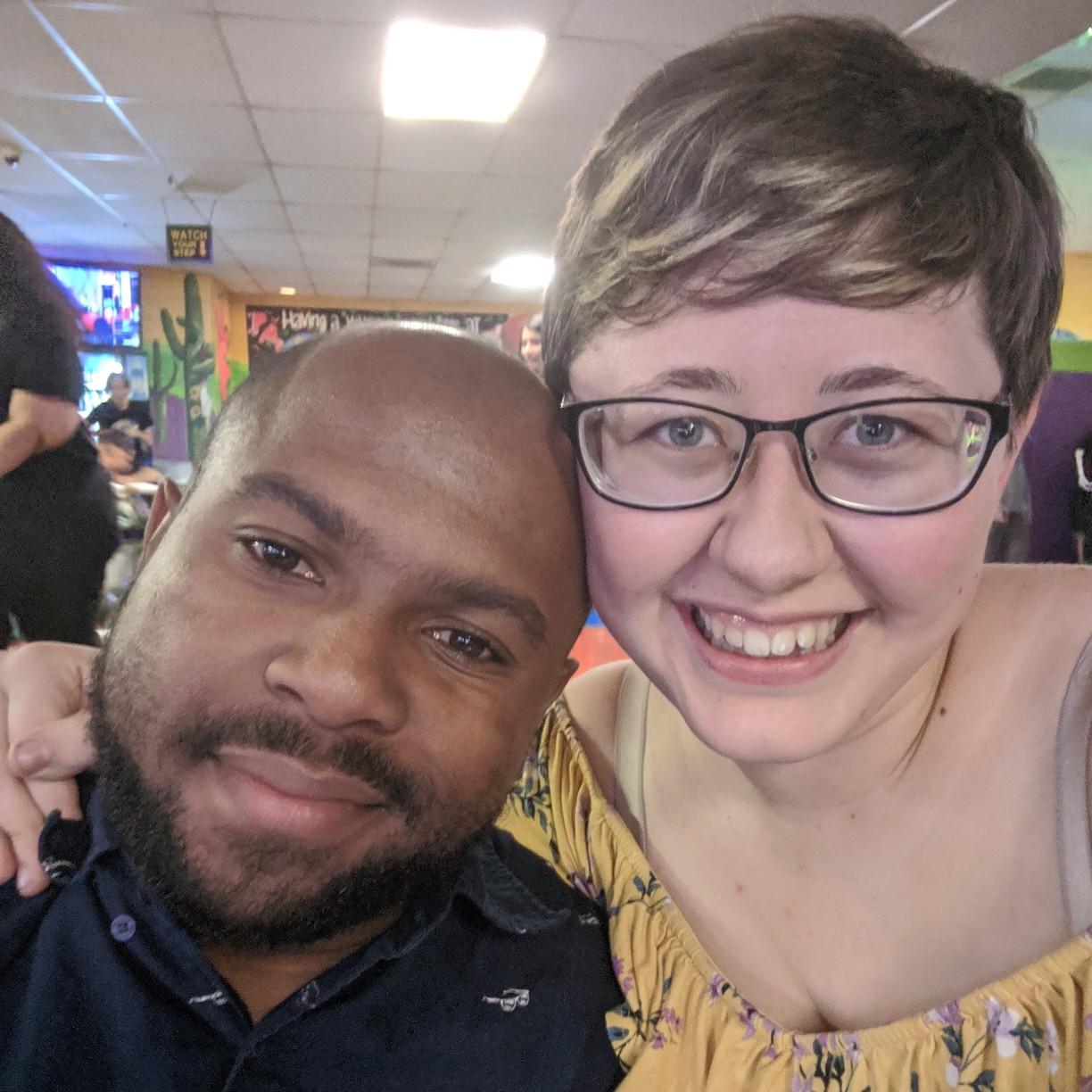 Taken at Skate Country in Tucson. This is another place we love to go for date night, but can't go as often because bruising is a thing...