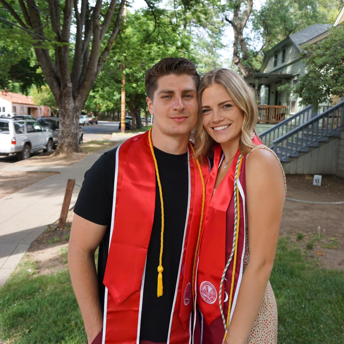 2020 Graduation in Hannah's college house, Blue Moon.