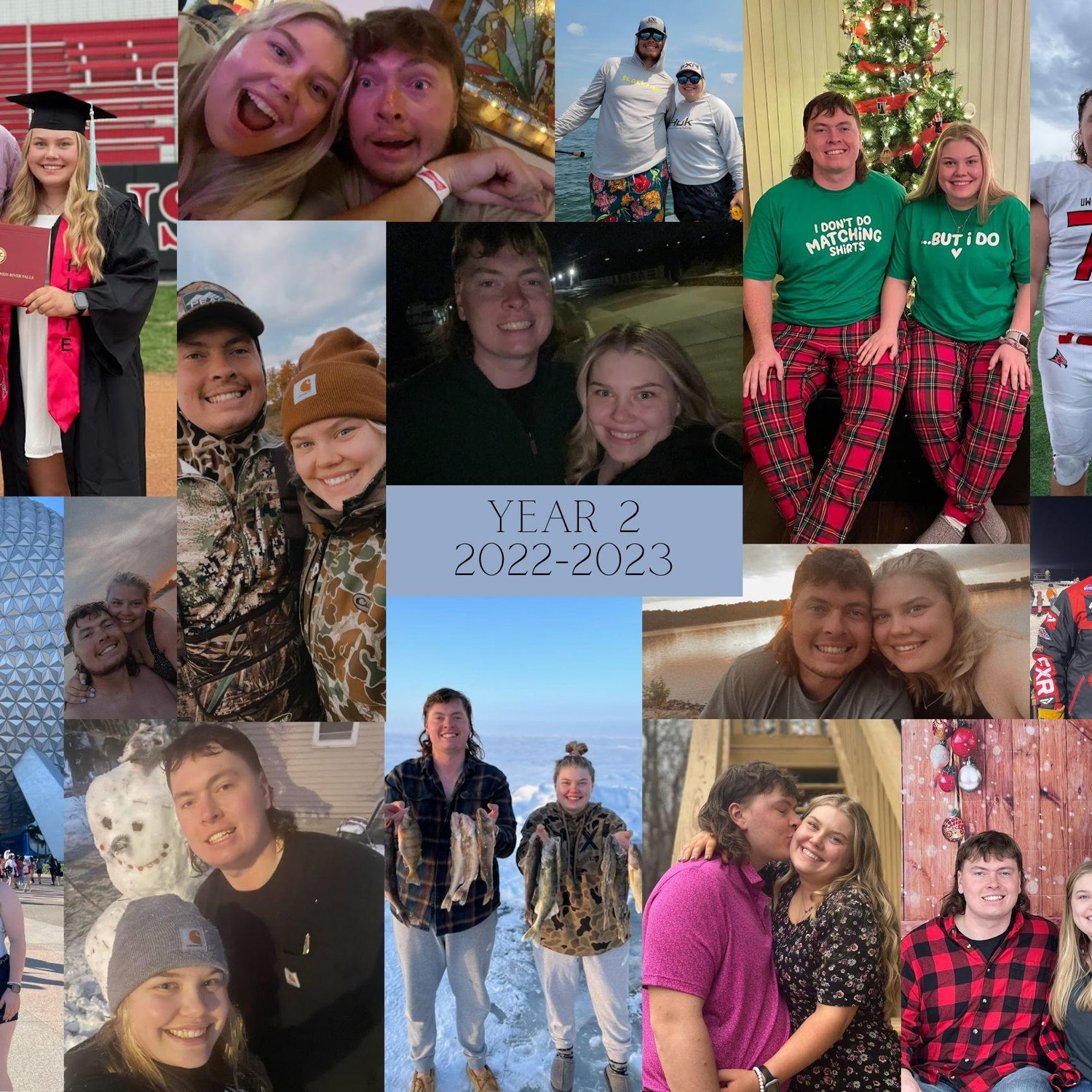A collection of pictures from our second year of dating!