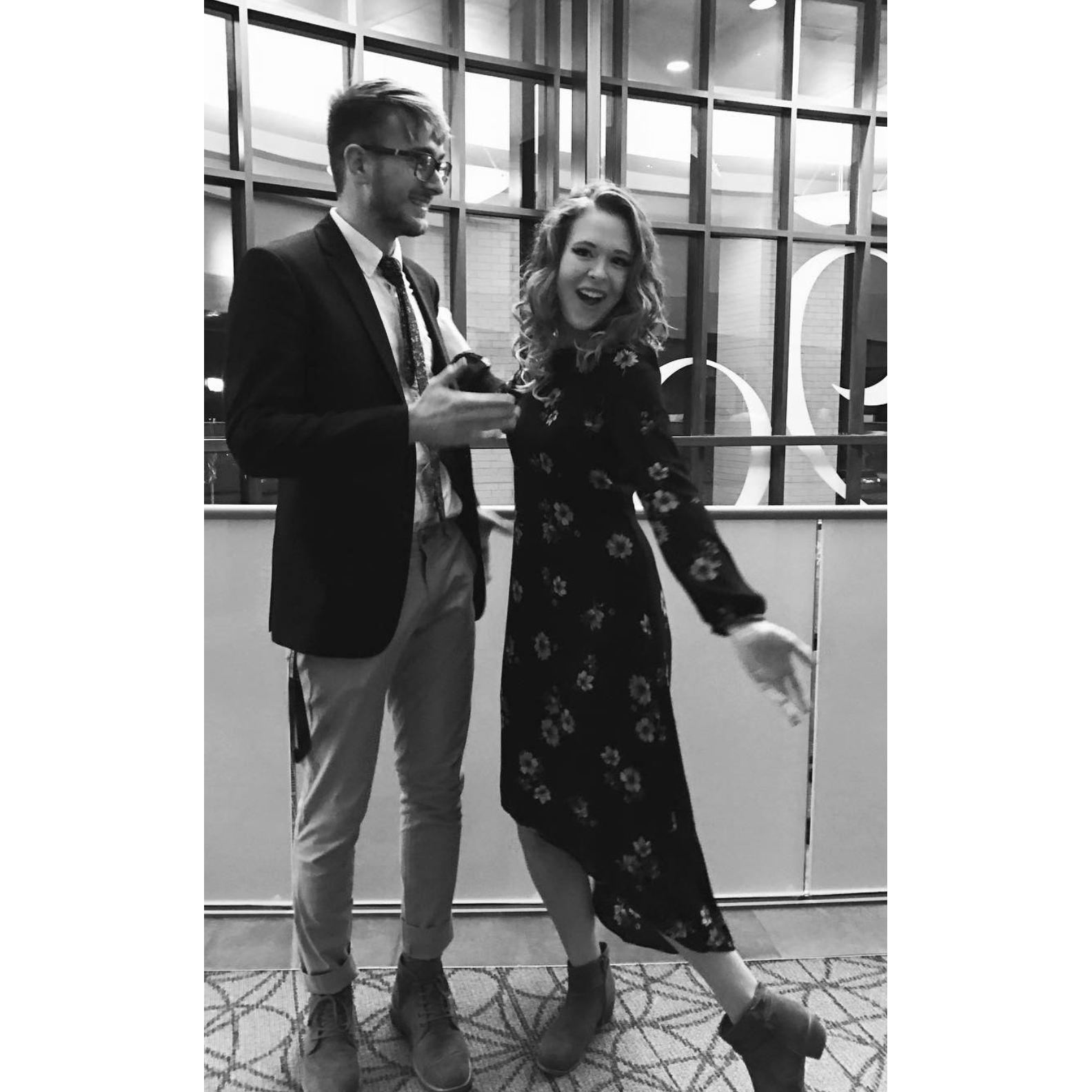 Our first official "date." For the record, Allie asked Nathan out.