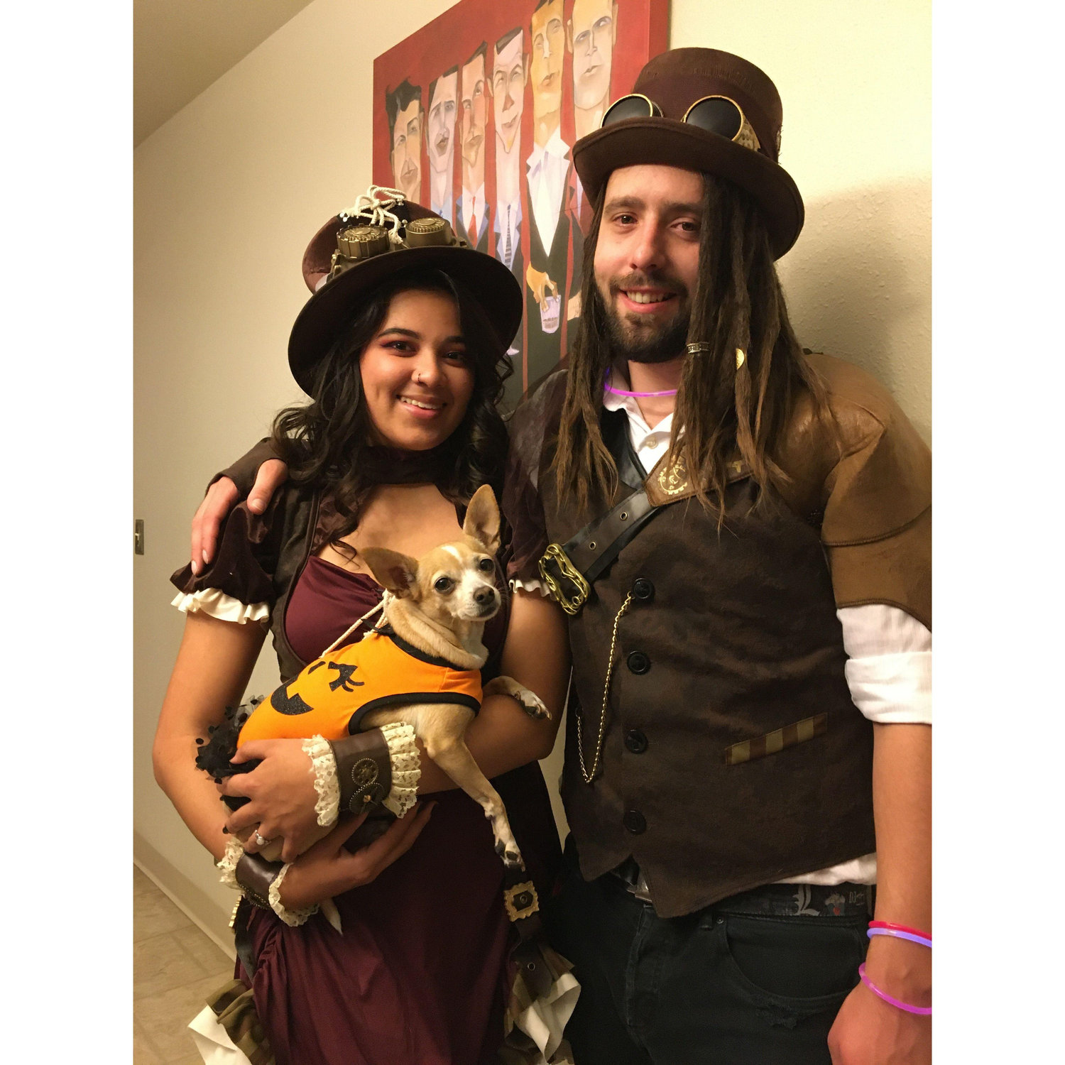 Halloween 2020 (yes, we wore the same Halloween costumes because they're super cool!)