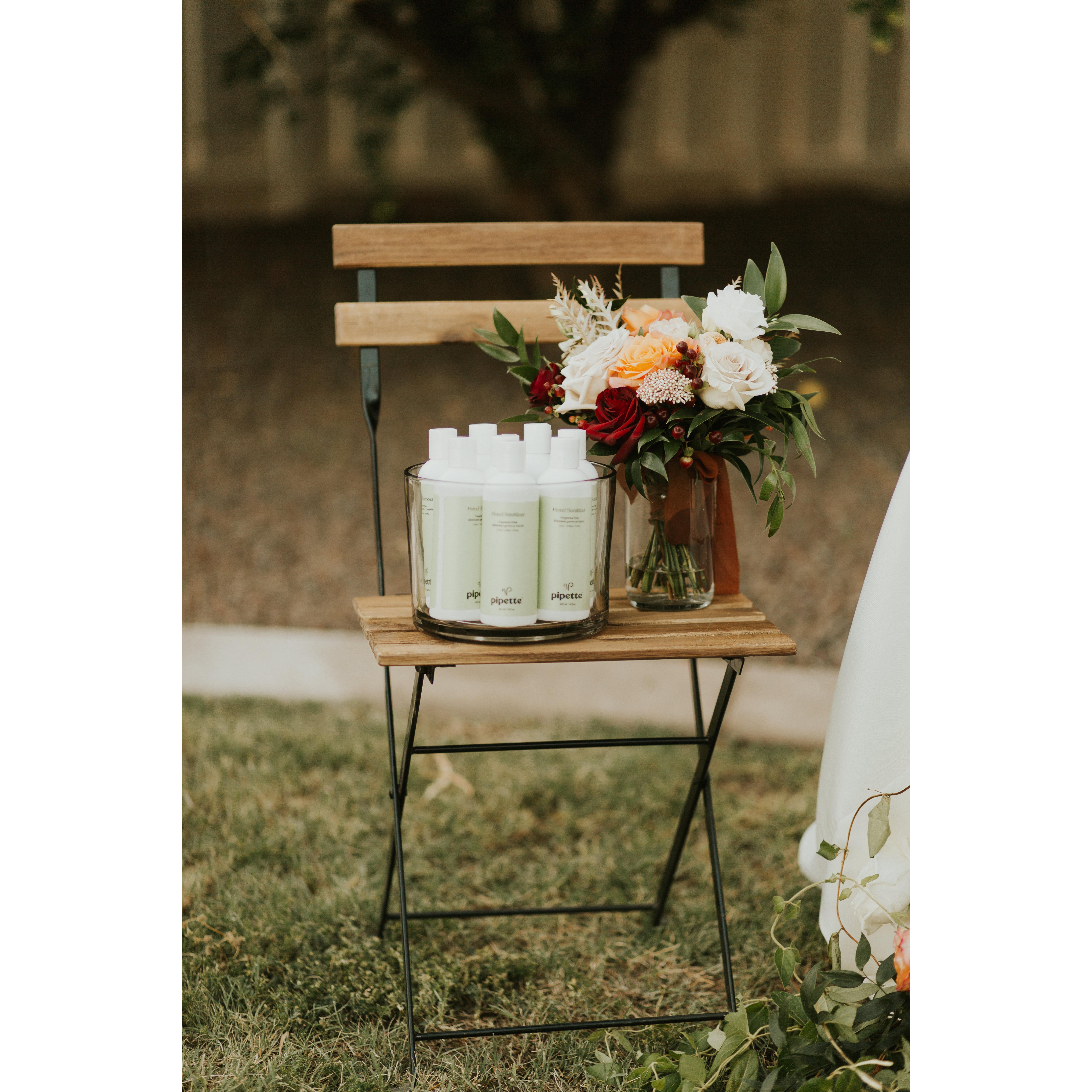 Hand sanitizer station. The new normal.