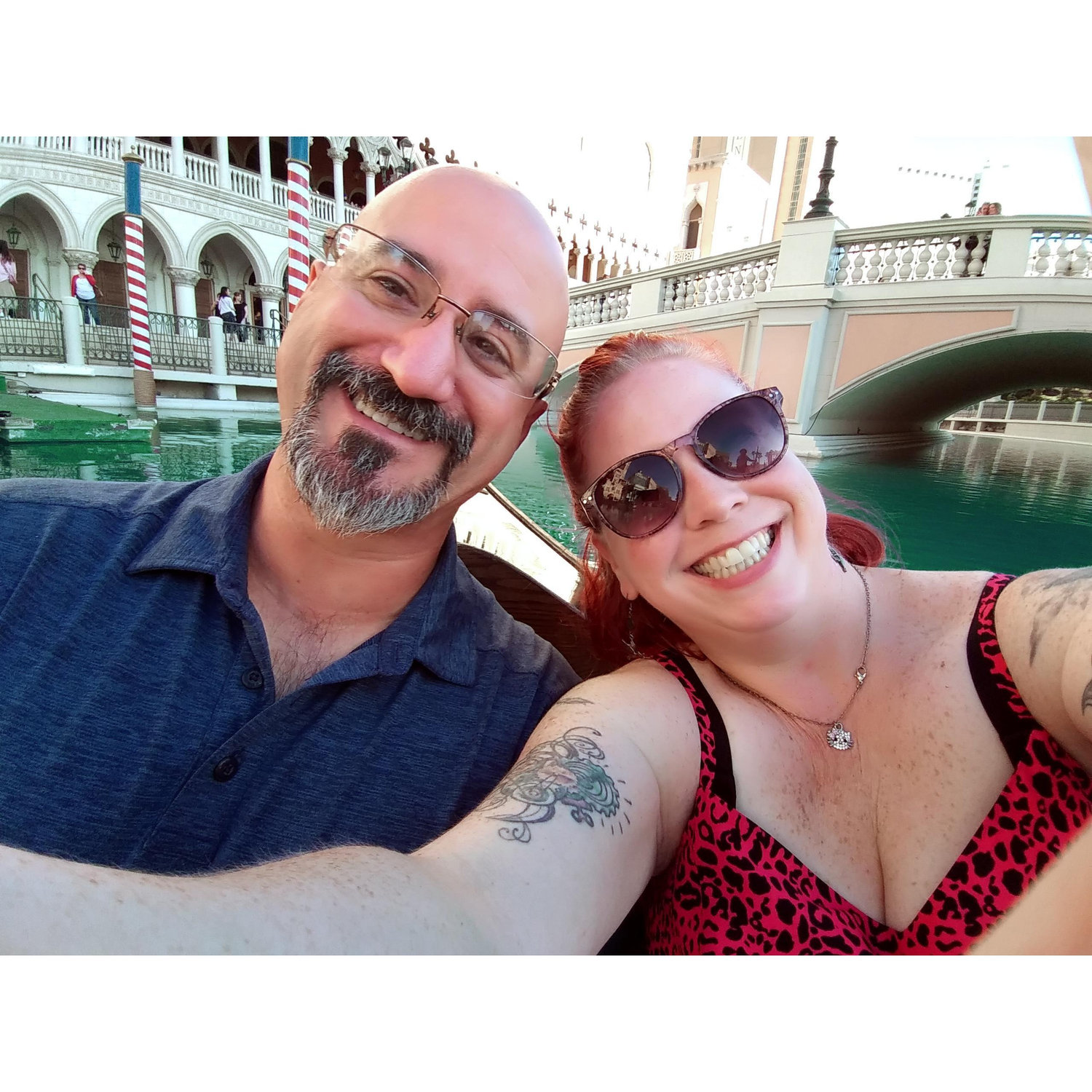 Romantic gondola ride in Las Vegas.