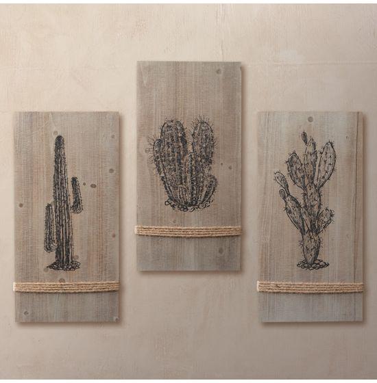 Cacti Wall Decor Set of 3