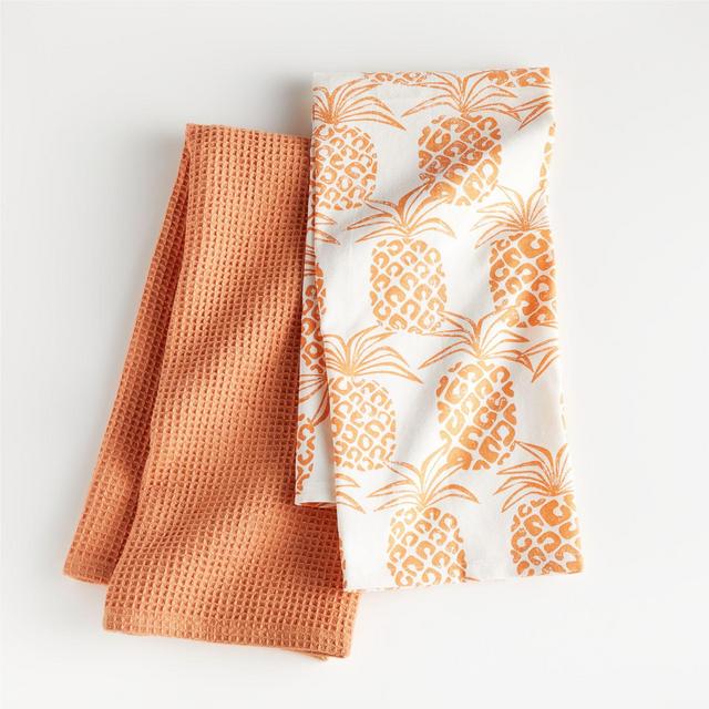 Pineapple Dish Towels, Set of 2