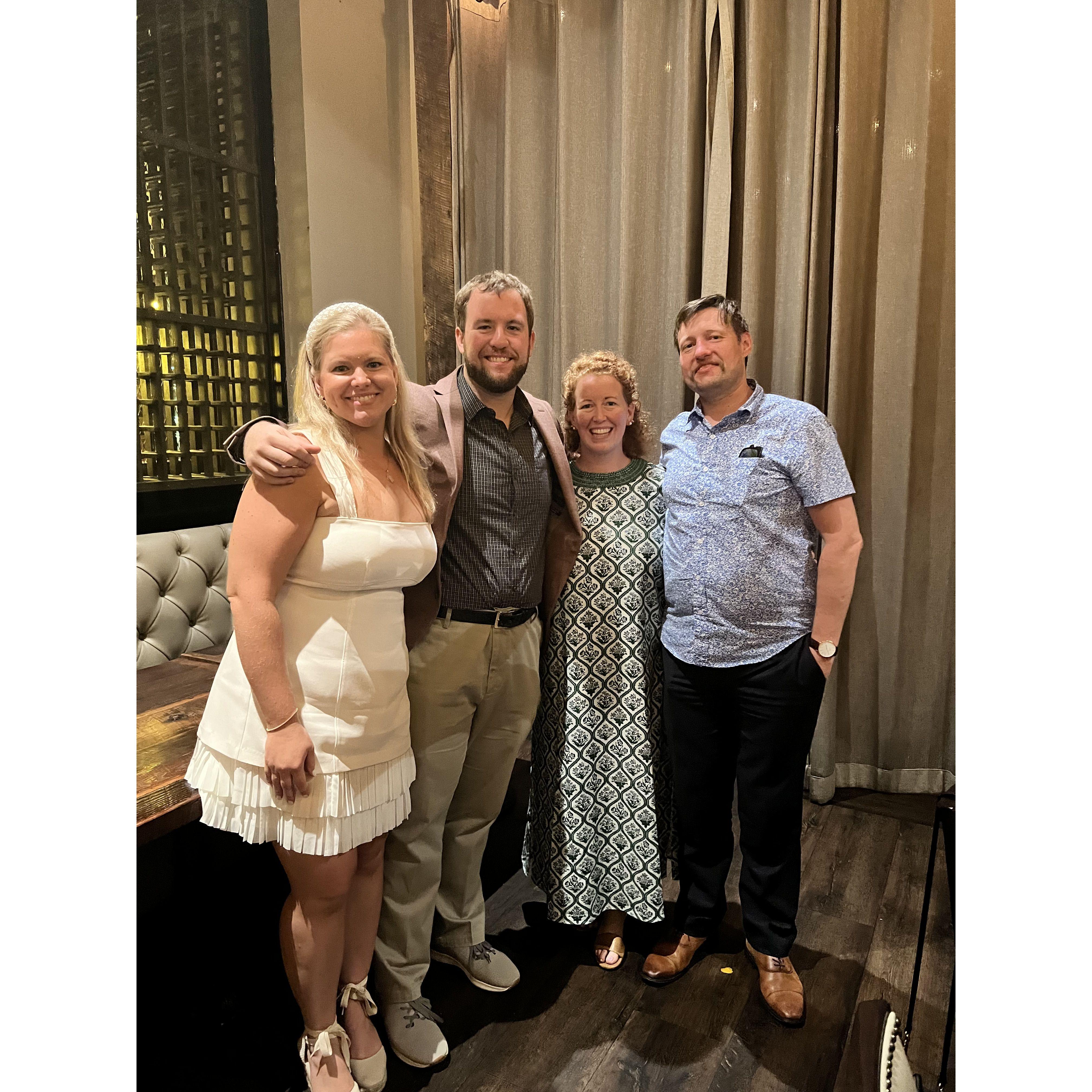 Our Chicago besties rehearsal dinner in Nashville, Tennessee. September 2023.