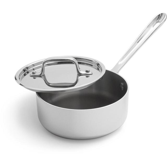 All-Clad d3 Stainless Steel Saucepans with Lids