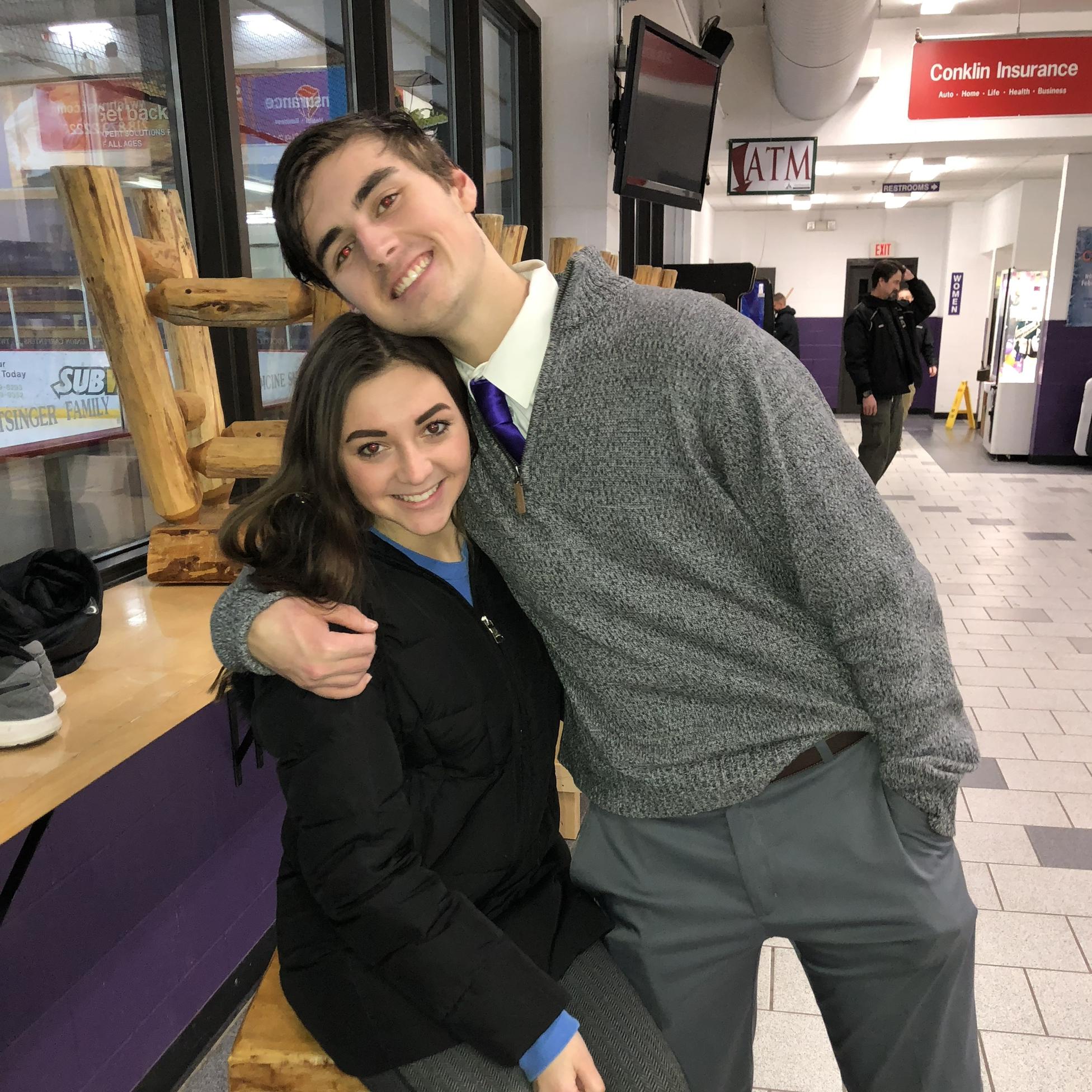 After Andy’s high school hockey game