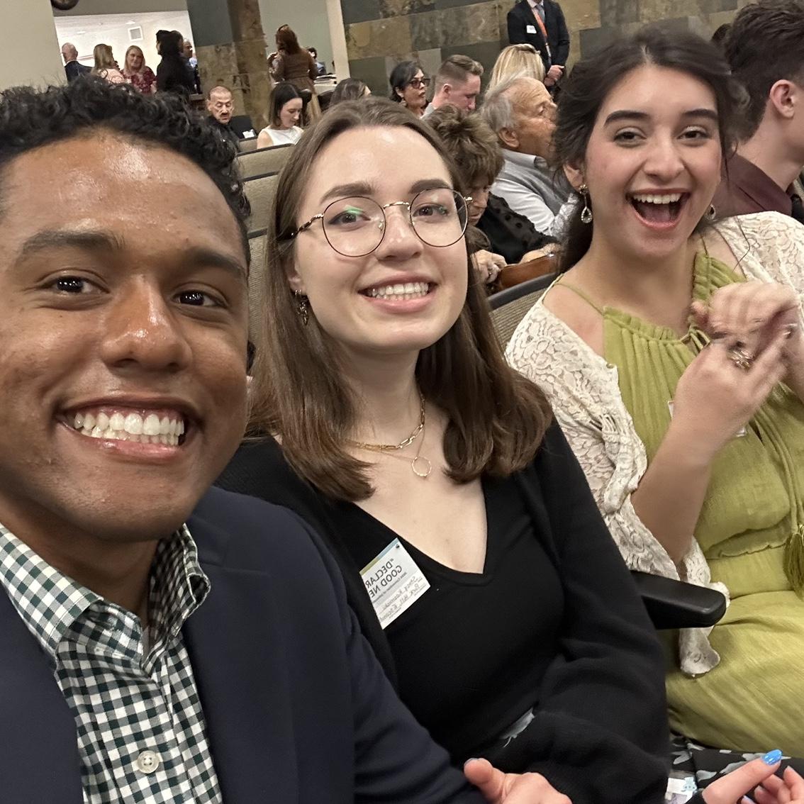 DJ, Stacy, and Harlie at the Convention of Jehovah's Witnesses 2024
