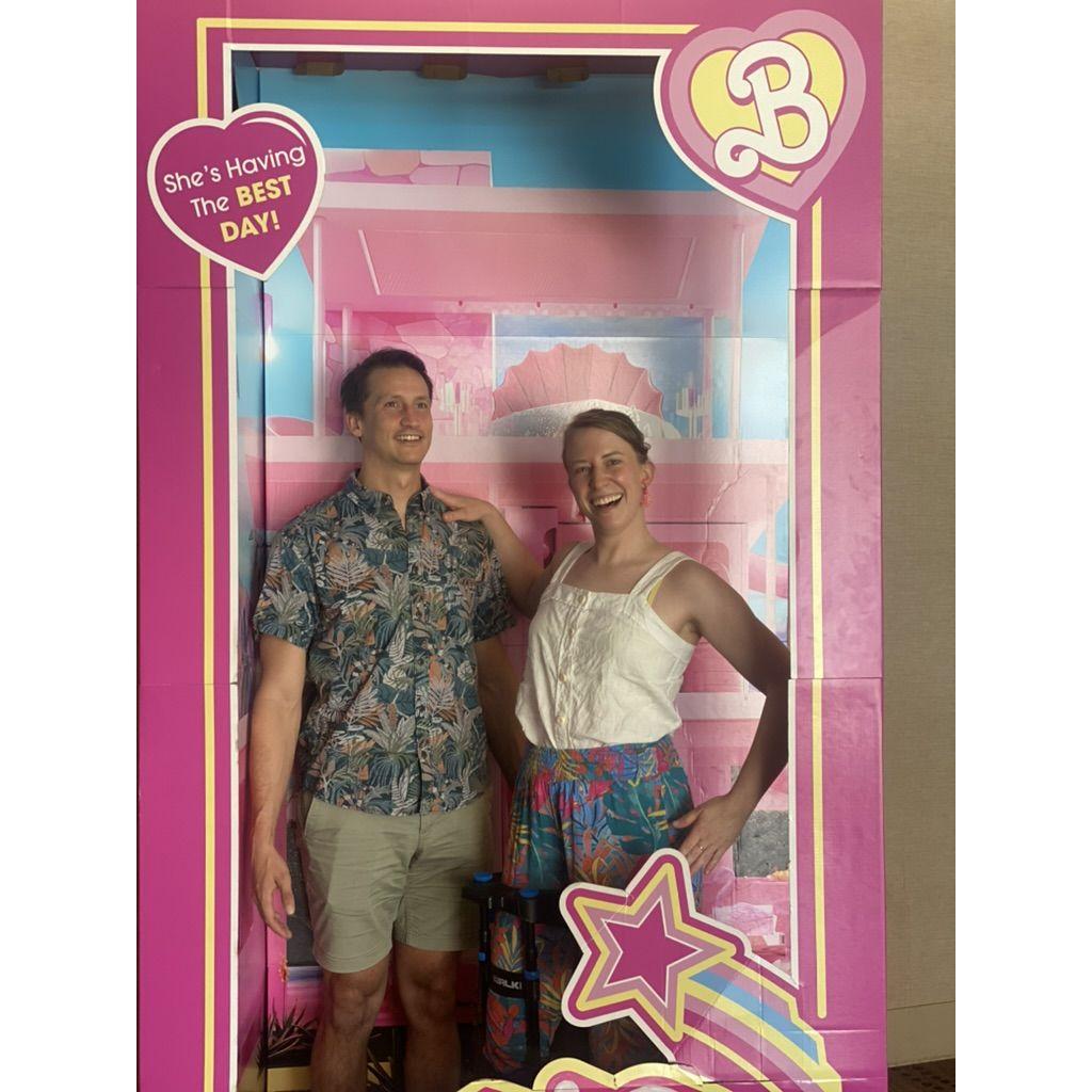 Being goofy and committing to the bit is one of our shared loves.
