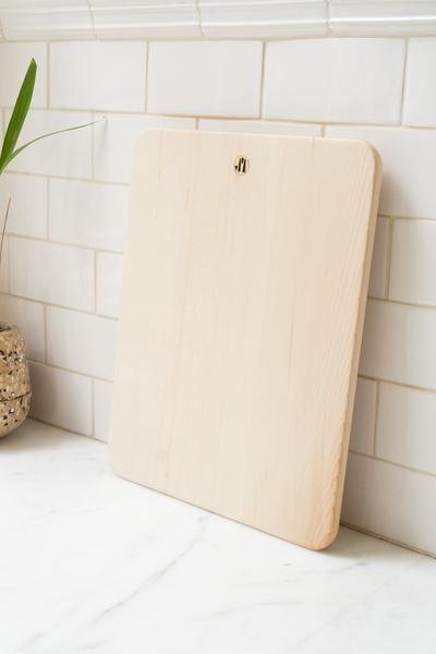 Jacob May Cutting Board - Bleached Maple w/o Strap