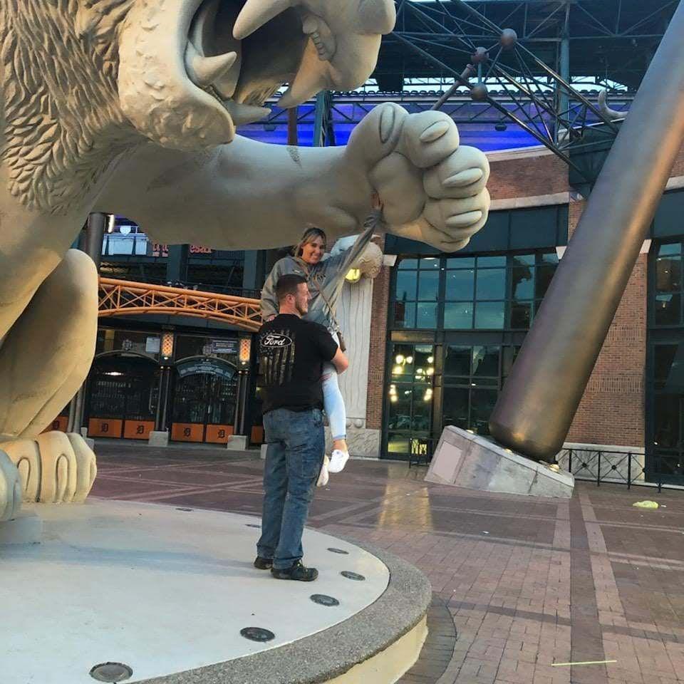 Stephanie's first Detroit Tigers game!
