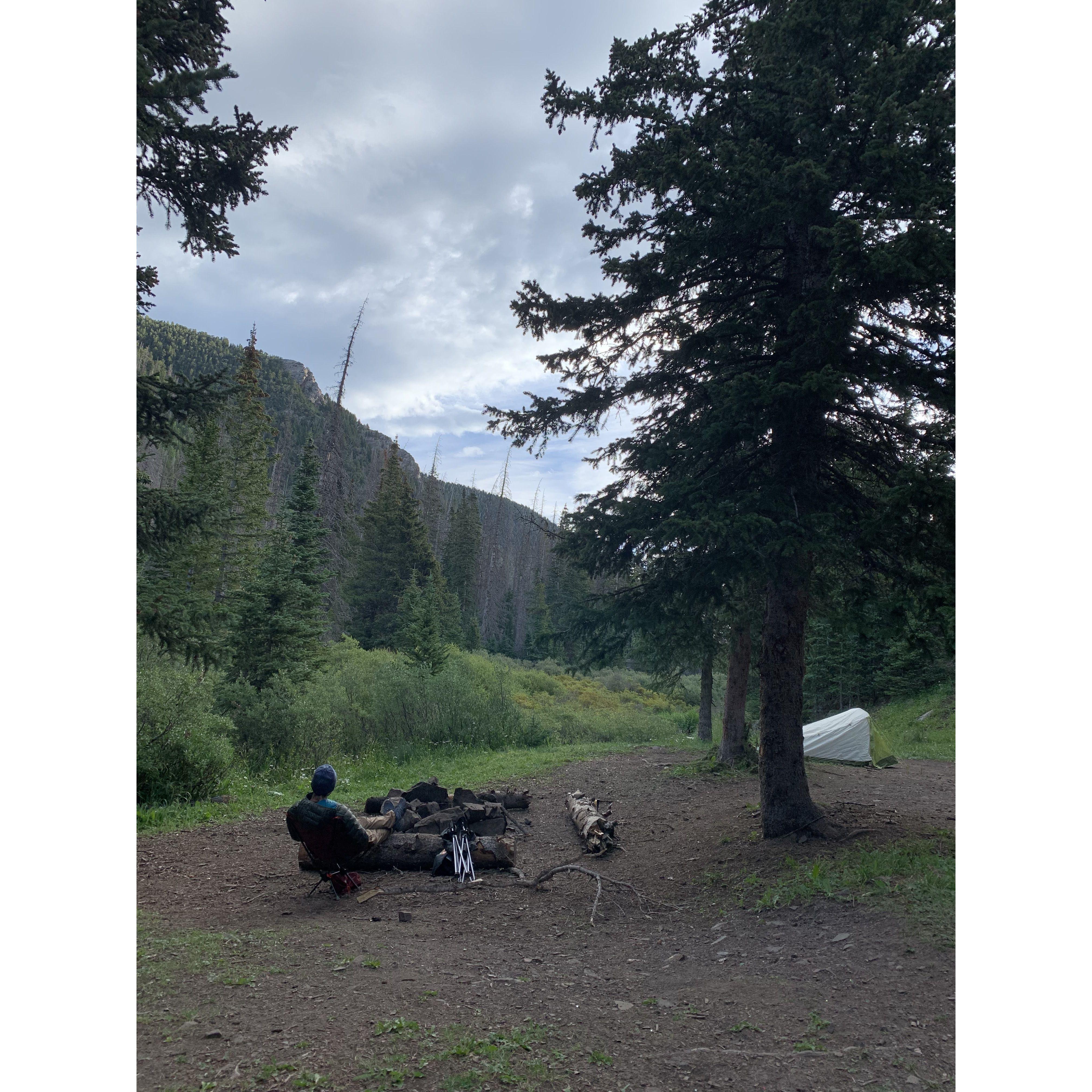 Aug 20: Emily: "I love his deep reflective moments, I wonder what he is thinking about?" Chase: "It cold. Must make fire... find stick, burn stick. FIRE! :D"
