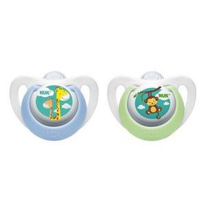 NUK Newborn Orthodontic Pacifier 2-Pack - Blue/Green - Walmart.com