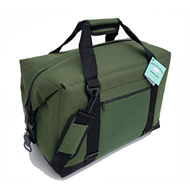 Polar Bear Coolers - Nylon Line - Quality Like No Other from The Brand You Can Trust - See Touch & Feel The Polar Bear Difference - Patent Pending - 24 Pack Green